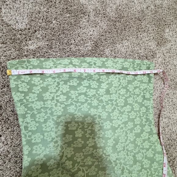 Zesica Cottagecore Mint Lace Strapless Midi Dress Size S Romantic Spring - Picture 6 of 9